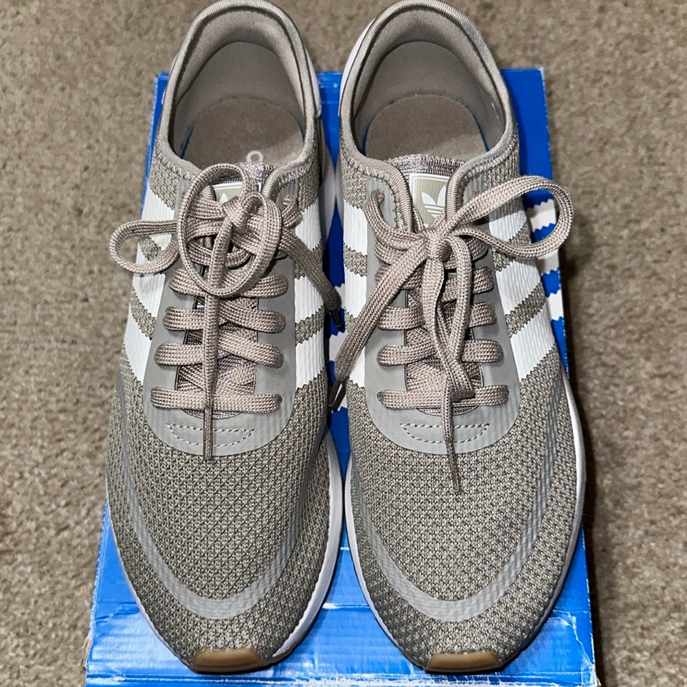 EUC Adidas Originals N-5923 W in light brown size 9